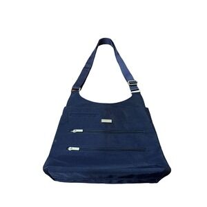 Navy Blue Baggalini Travel Lightweight Bucket Bag